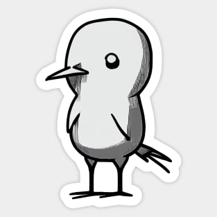 Weird minimalistic bird Sticker